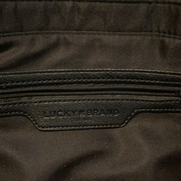 Lucky Brand Faux Leather Black Over The Shoulder Purse - Picture 3 of 4